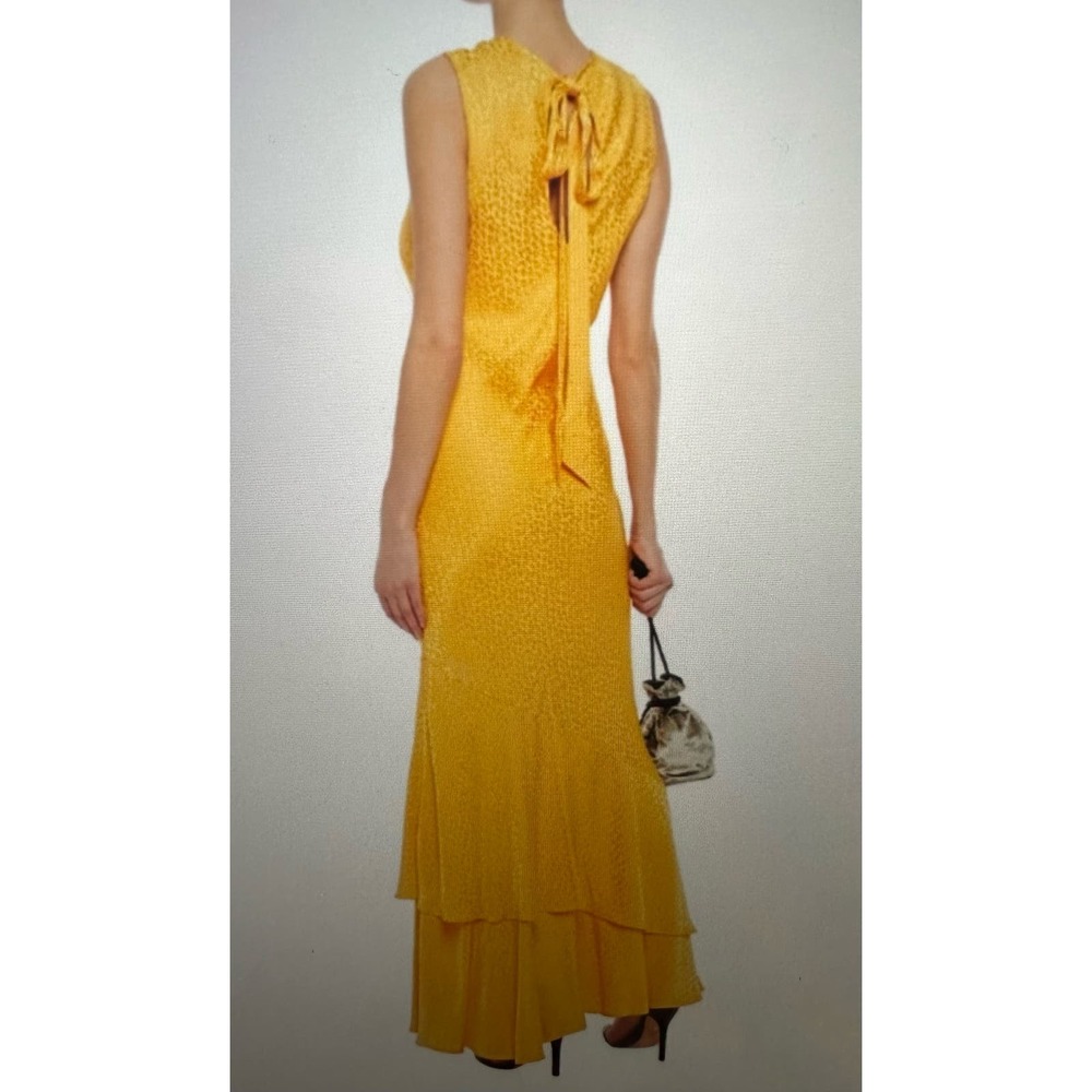 Rebecca Vallance Isobella Ruffled Satin Gown